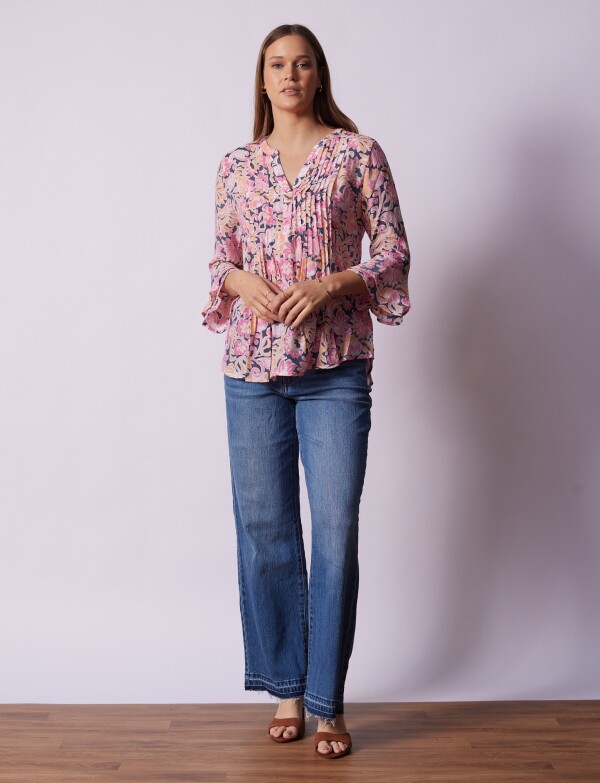 Blusa Flores ROSA/MULTI