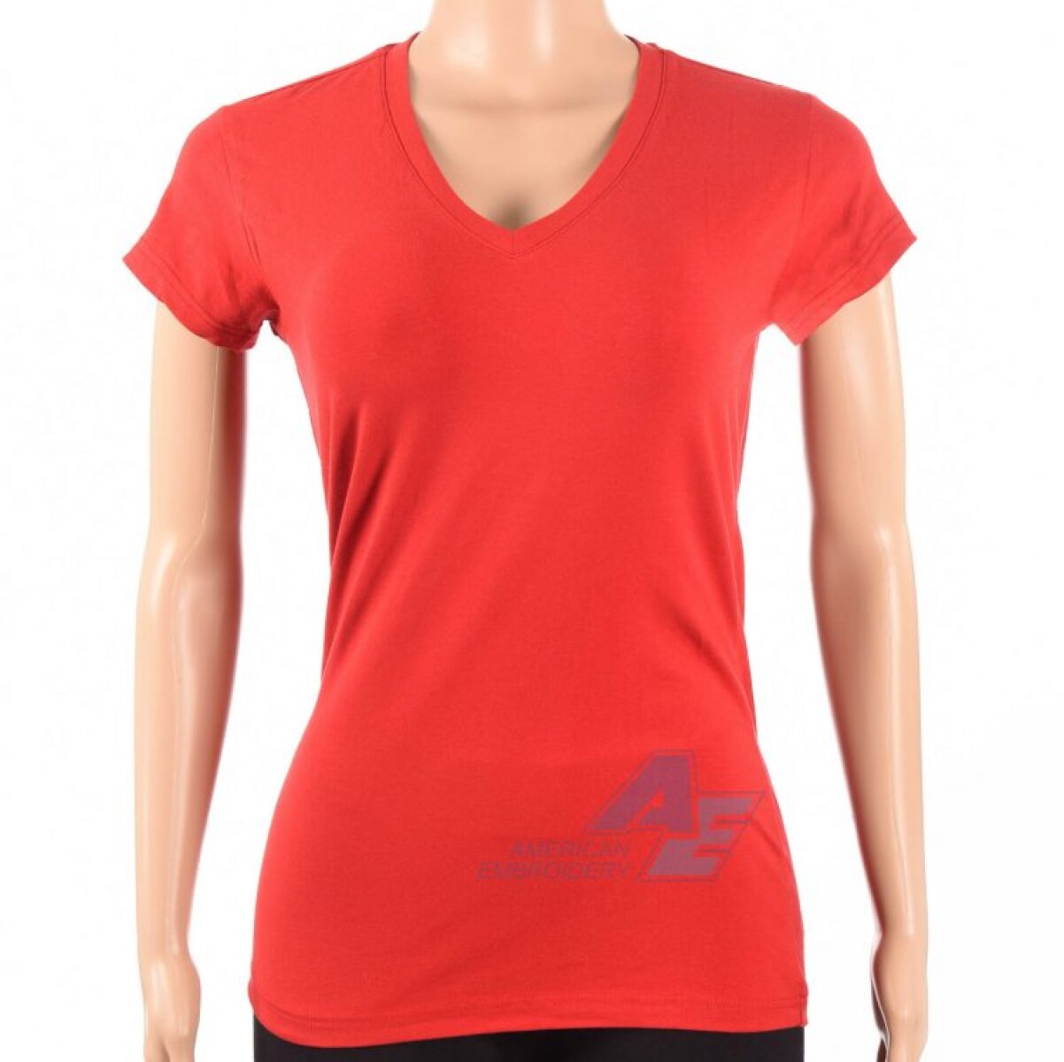 Camiseta Lady Escote V - Rojo 