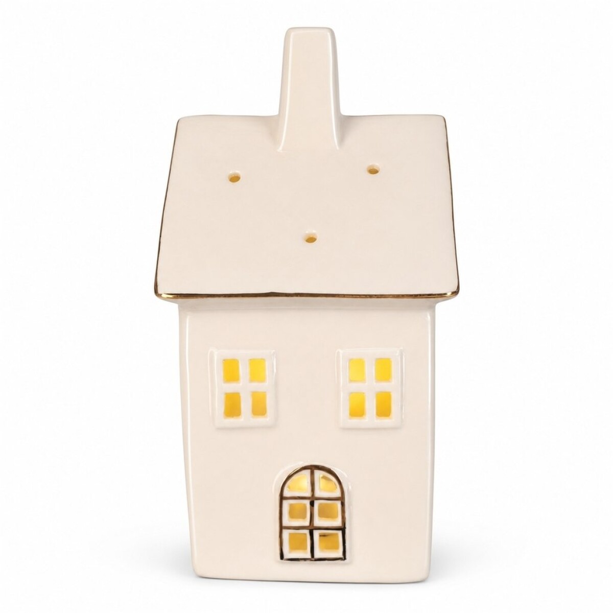 CASA DECORATIVA C/LUZ CERAMICA 21CM 