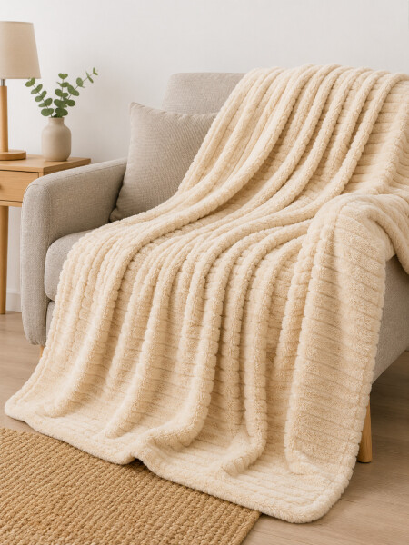 MANTA FLANNEL 1 PLAZA BEIGE