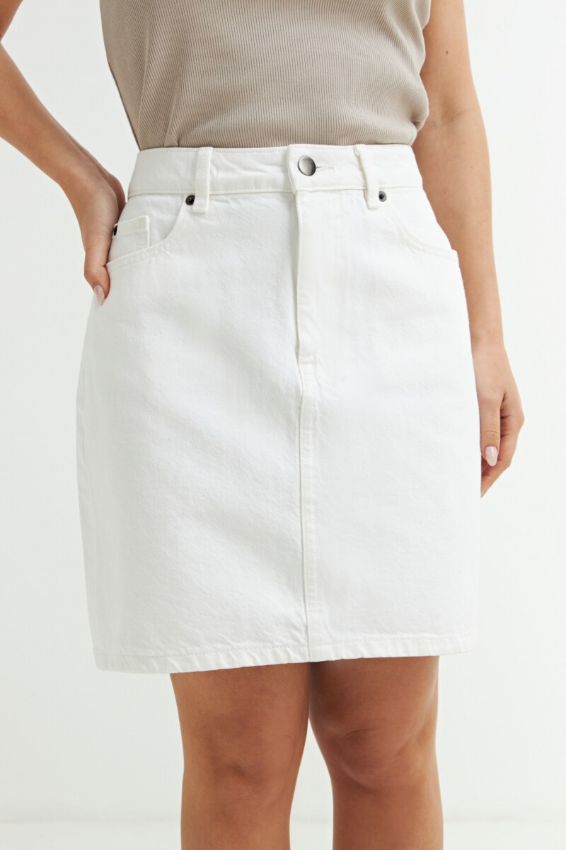 Falda mini basica BLANCO