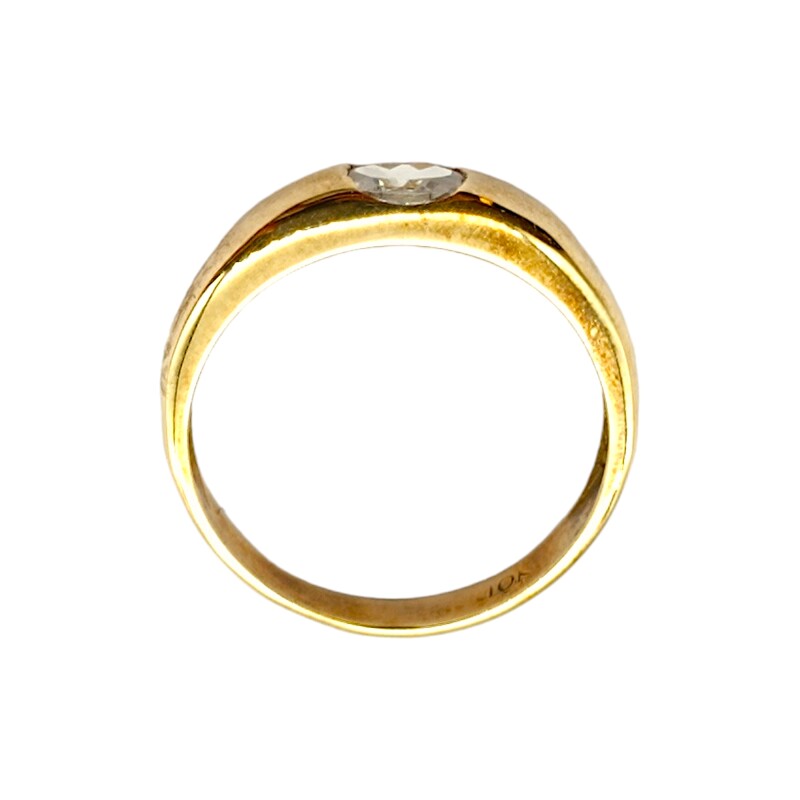 Anillo Solitario-Oro bajo-Piedra Zirconia-AN8066 conpiedra