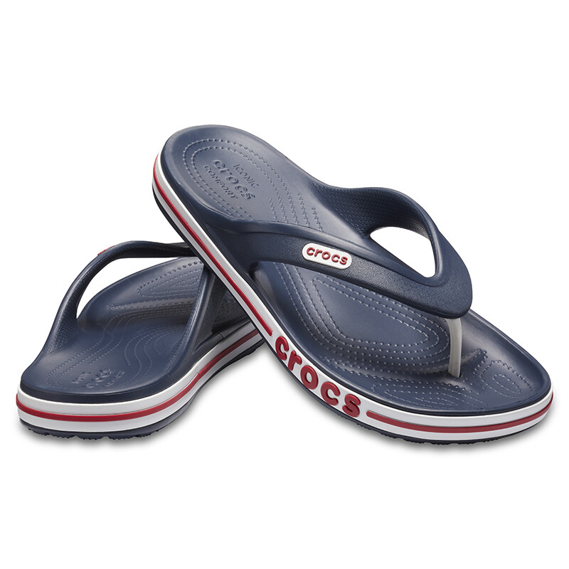 Ojotas Crocs Bayaband Flip Azul