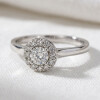 Anillo Evania de Oro Blanco 18k con Brillantes. Anillo Evania de Oro Blanco 18k con Brillantes.