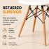 Silla Comedor X6 Combohome Eames Reforzada Premium Nórdica Blanco 1