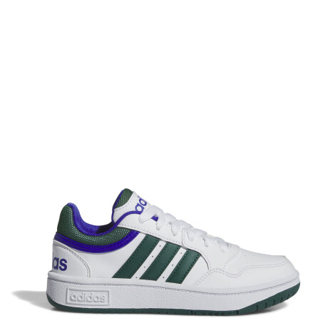 Championes Infantiles Adidas Hoops 3.0 Blanco - Verde - Azul