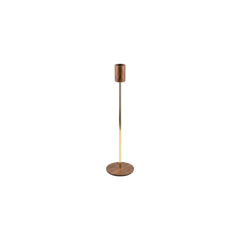 PORTA VELA MARRON/DORADO PEQ Unica