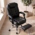 Silla Oficina Sillon Escritorio Ejecutiva Ergonomica Cuero con apoyapies IMBACK Color Negro Silla Oficina Sillon Escritorio Ejecutiva Ergonomica Cuero con apoyapies IMBACK Color Negro