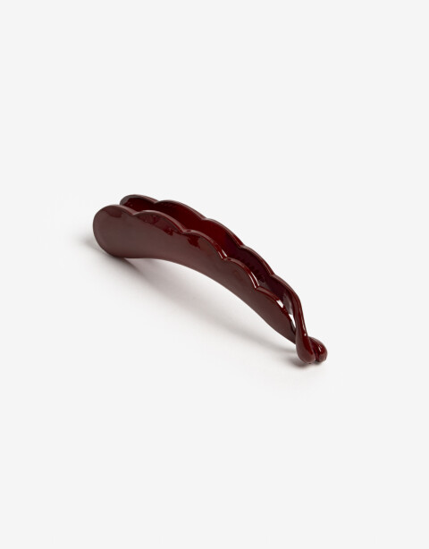 Bananas Acrilico Broche Banana Acrílico - Rojo Burdeaux