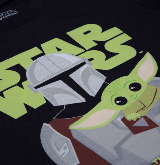 Camiseta niño Mandalorian NEGRO