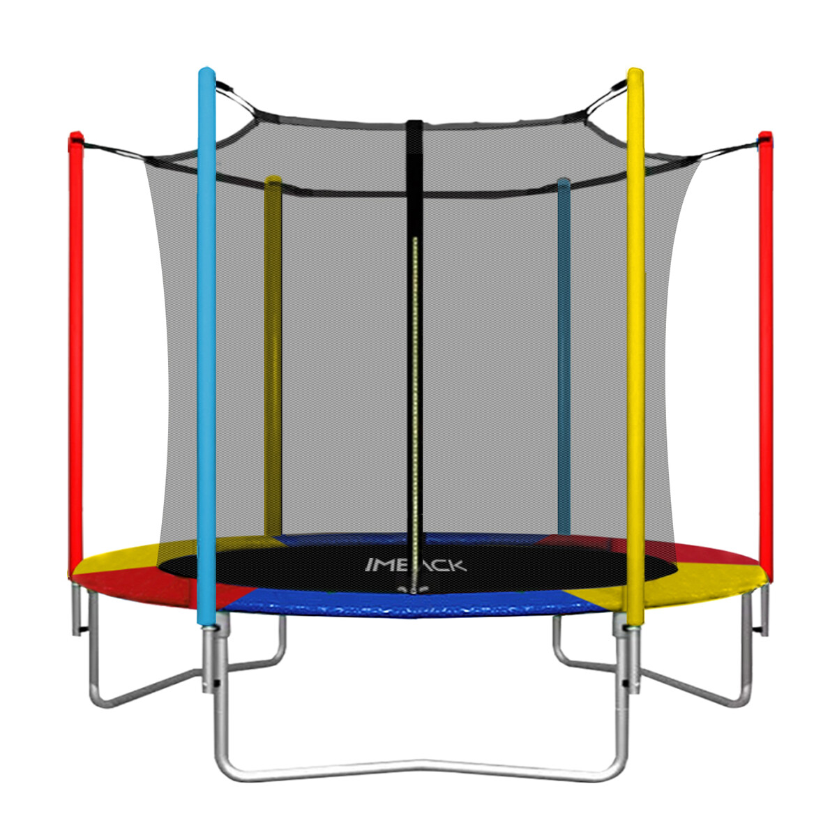 Cama Elastica 1.83 M Trampolin Saltarin Niños Adultos Grande Con Red Proteccion Imback Multicolor 
