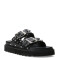 Sandalia de Mujer Miss Carol JUNOQ con hebillas y tachas Negro