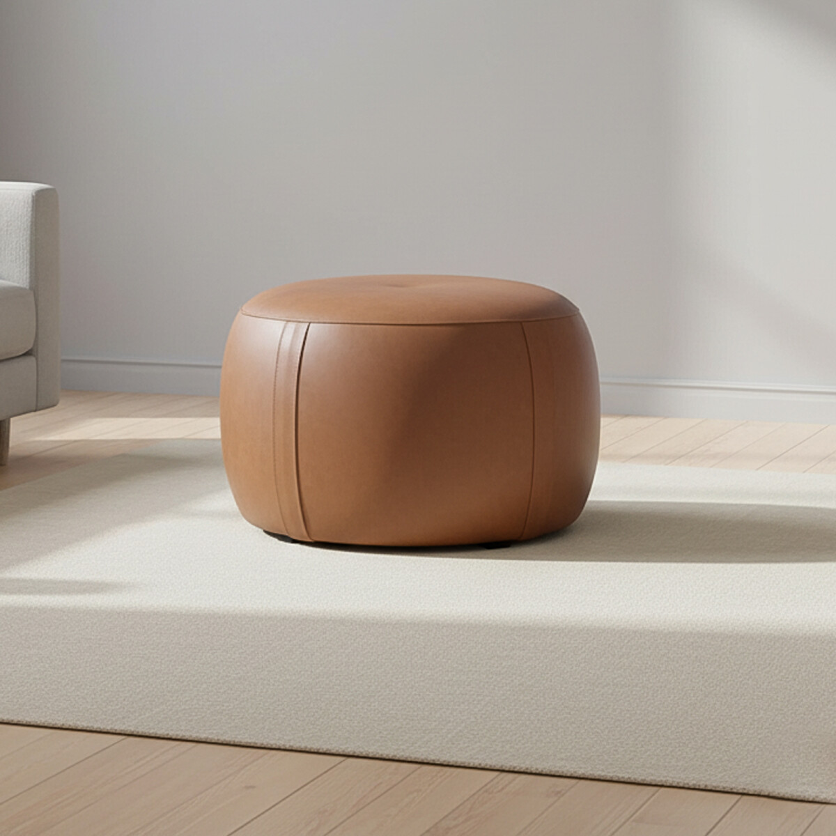 PUFF - CUERO MARRON OLTEN CAMEL 