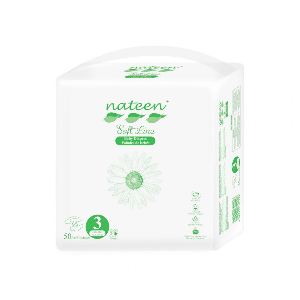 Pañales de Bebé Nateen Línea Soft Paquetón