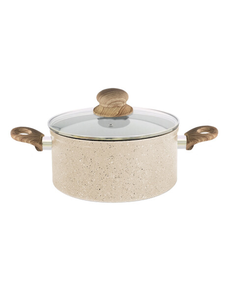 OLLA ANTIADHERENTE ALUM. 24X11CM 5L APTO INDUC. BEIGE OLLA ANTIADHERENTE ALUM. 24X11CM 5L APTO INDUC. BEIGE