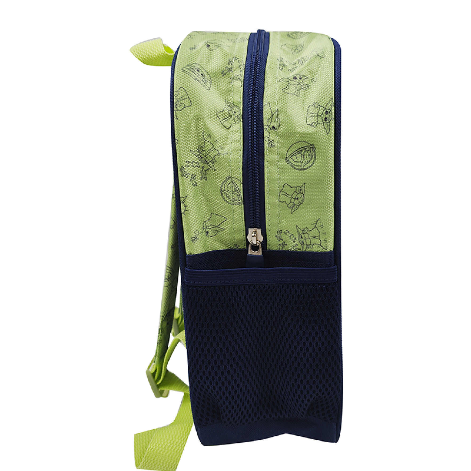 Mochila Infantil Baby Yoda Tafeta Chica 30 x 23 cm - AZUL MARINO — Cartoons