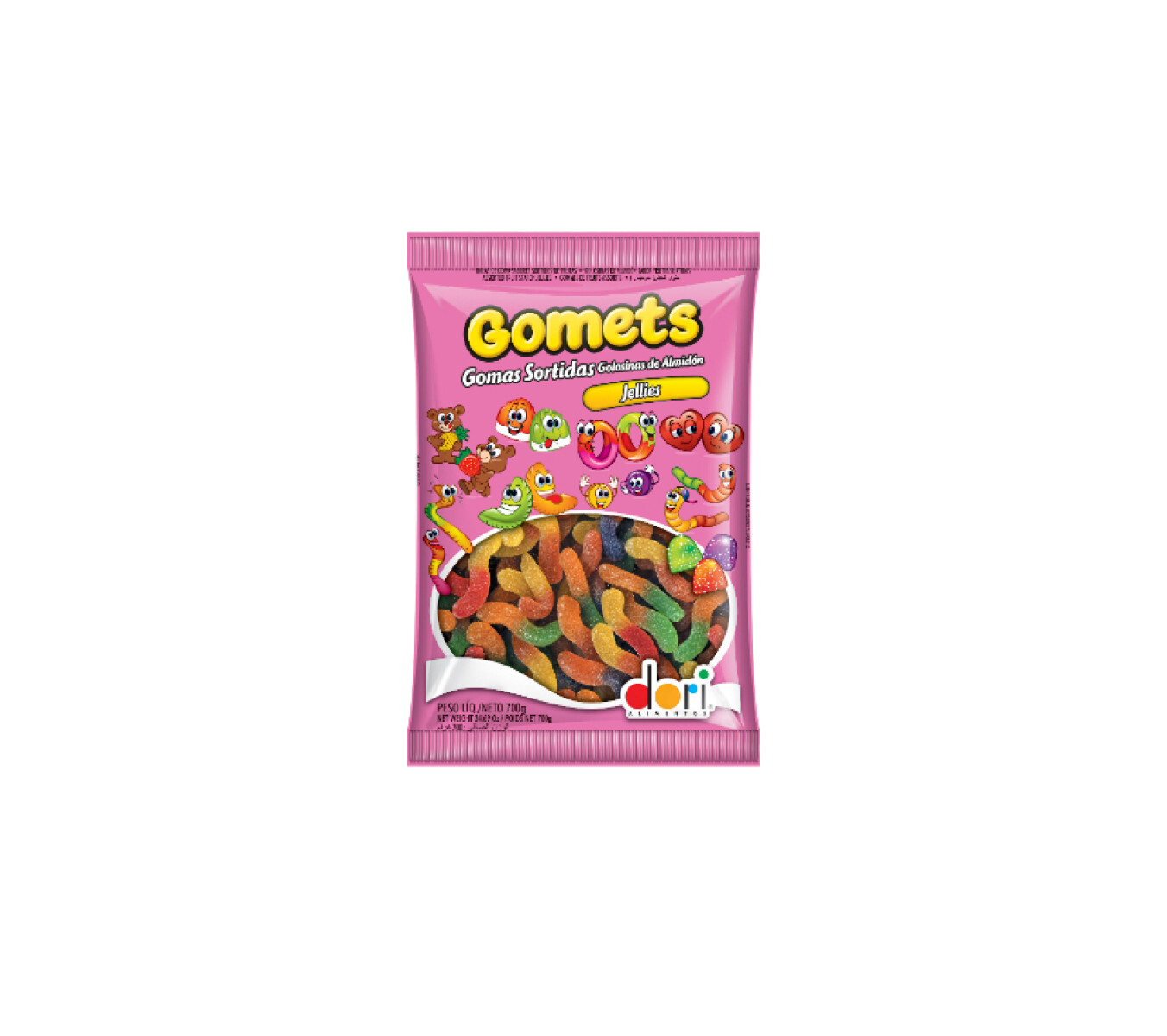 Goma Gomets - Gusanos 700g 