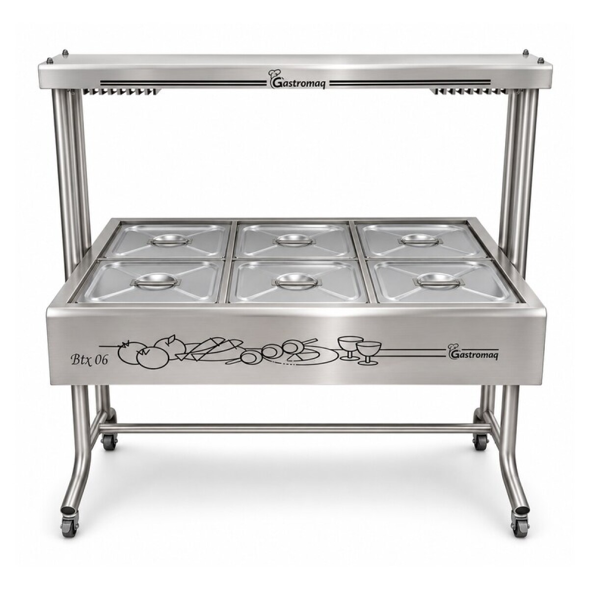 Buffetera de 6 Cubetas Gastromaq 