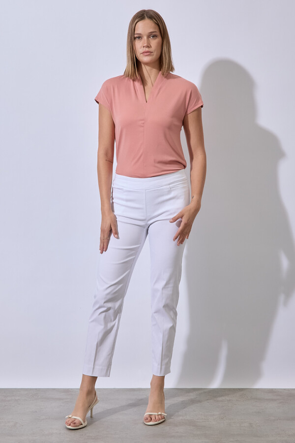 Pantalon Recto Modelador BLANCO