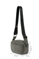 Bandolera Caibi Gris oscuro