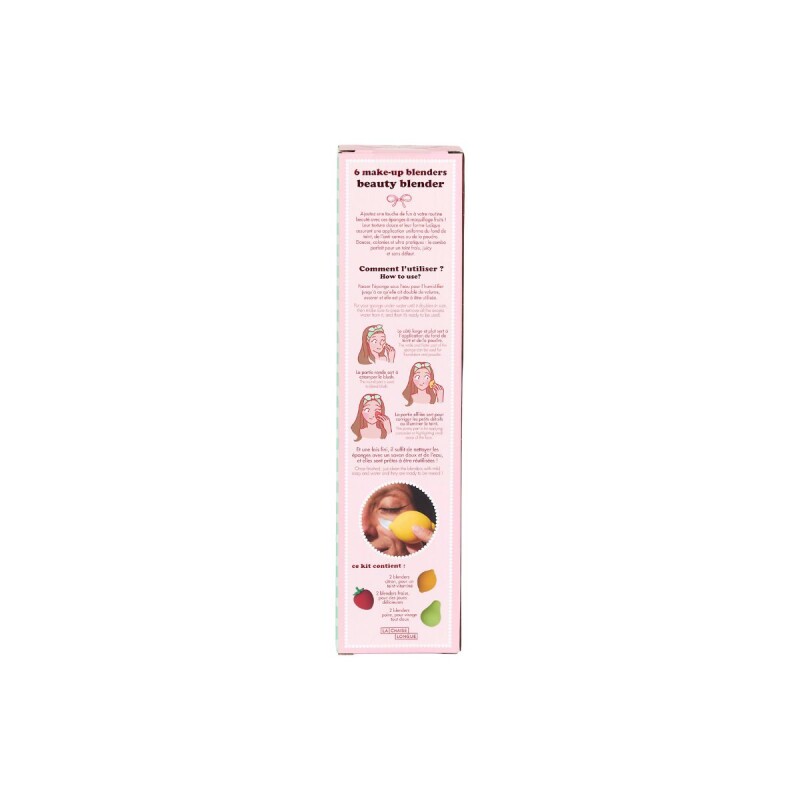 Set x3 esponjas de maquillaje Modelo Frutas Le Estudio Set X3 Esponjas De Maquillaje Modelo Frutas Le Estudio