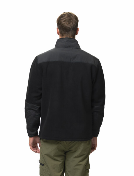 Campera Polar Combinada New26 Negro/Negro