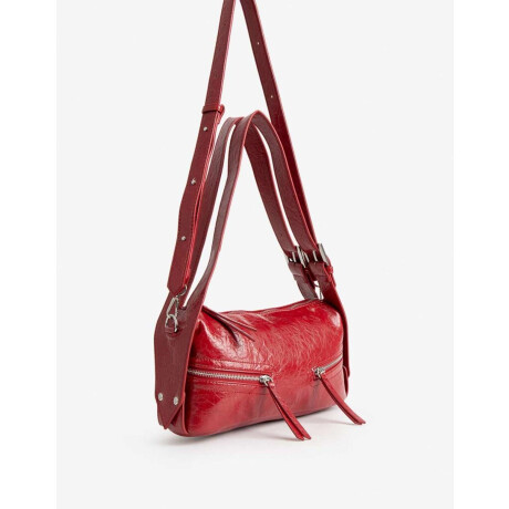 Cartera City Rojo metalizado