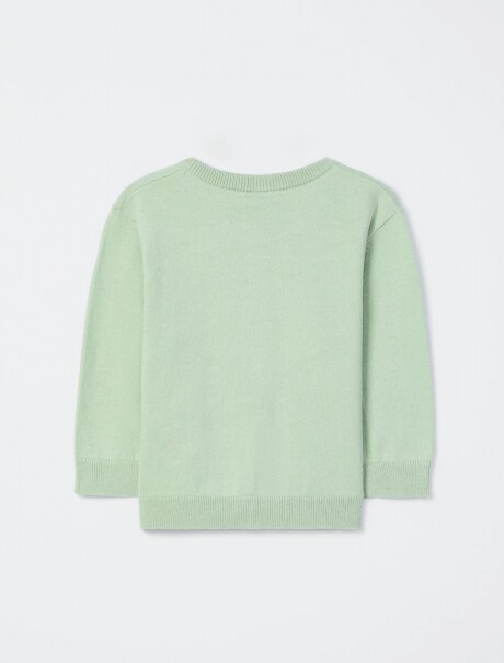 CAMPERA INFANTIL DE BOTONES VERDE