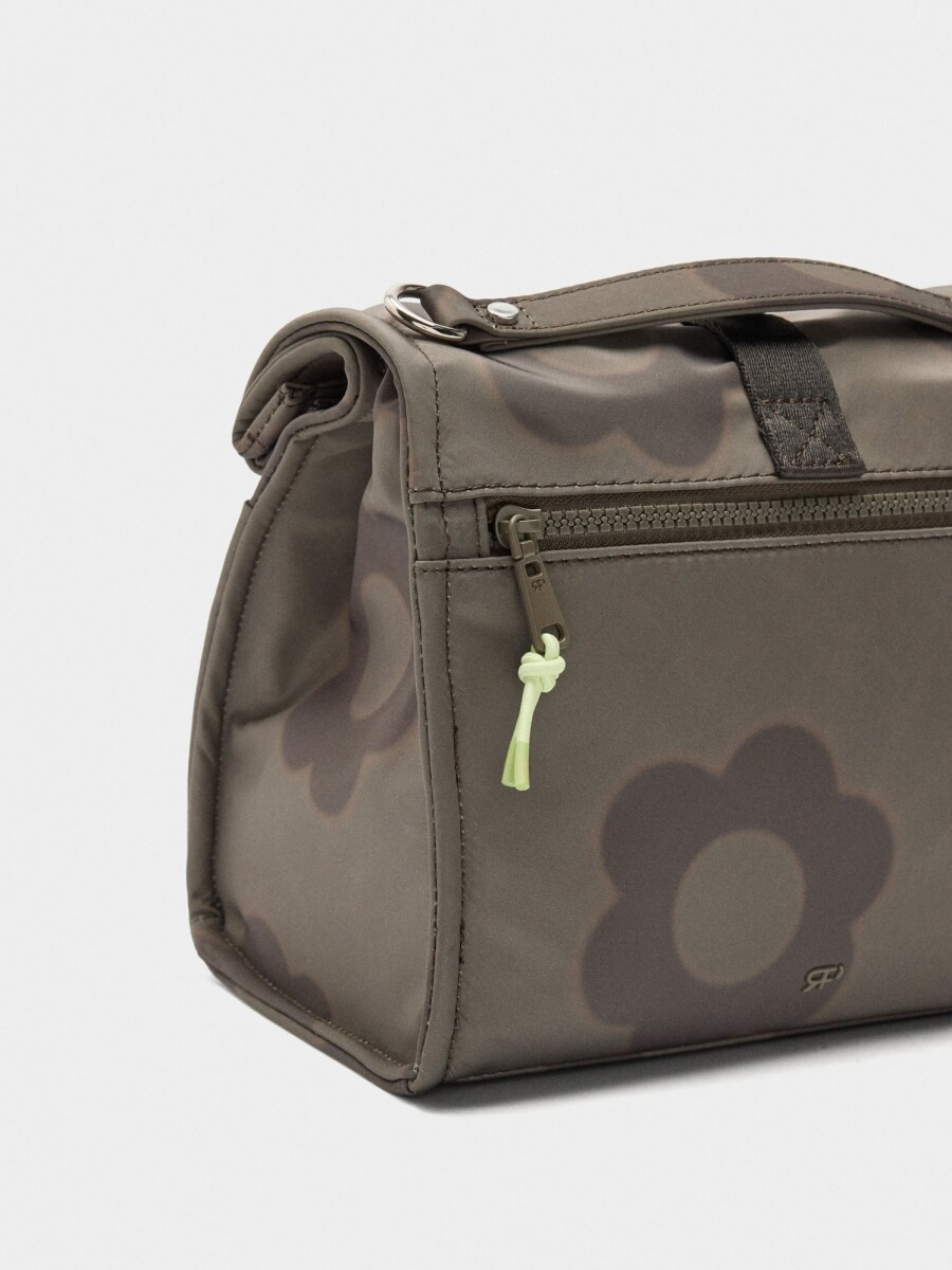 Bolsa Porta-Alimentos De Nylon Estampado Floral multicolor