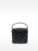 Bolso De Mano De Tachuelas negro