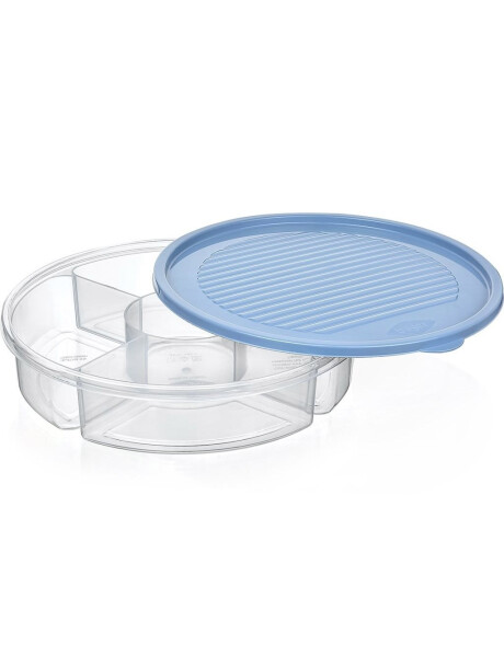 RECIPIENTE REDONDO 5 DIVISIONES 2000ML C/TAPA SURTIDO CELETE-GRIS-ROSA 25x25x5.5cms RECIPIENTE REDONDO 5 DIVISIONES 2000ML C/TAPA SURTIDO CELETE-GRIS-ROSA 25x25x5.5cms