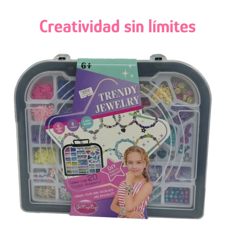Set de Cuentas Creativo P/Crear Pulseras/Brazaletes 6+años Multicolor
