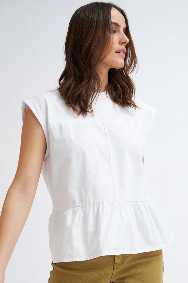 Camiseta sin mangas Blanco