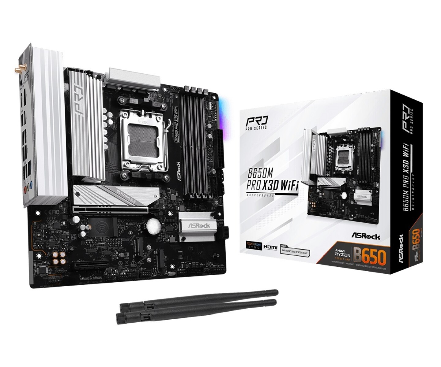 Mother Asrock B650M Pro X3D AM5 Wi-fi 6E 