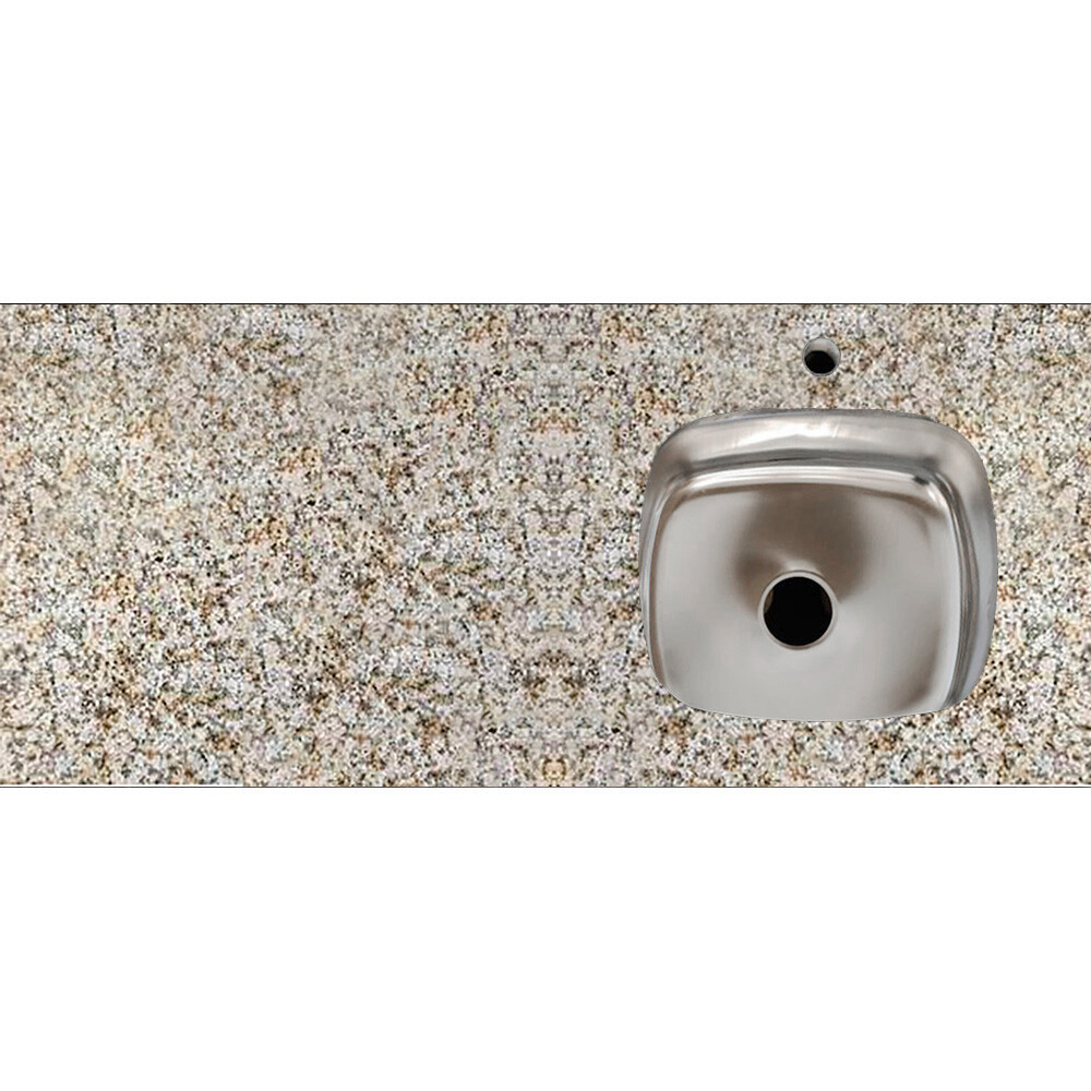 MESADA DE GRANITO MARACUYA PUL 122X52 CM CON PILETA DERECHA Y HUECO PARA GRIFERÍA Mesada De Granito Maracuya Pul 122x52 Cm Con Pileta Derecha Y Hueco Para Grifería