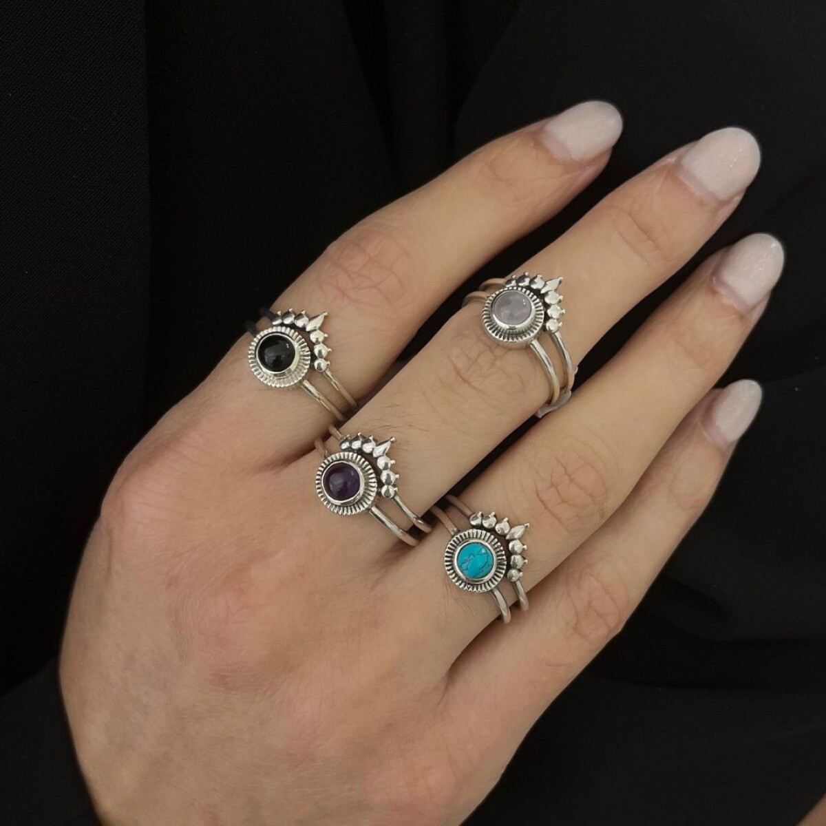 Anillo Valentino Turmalina - Plata 925 
