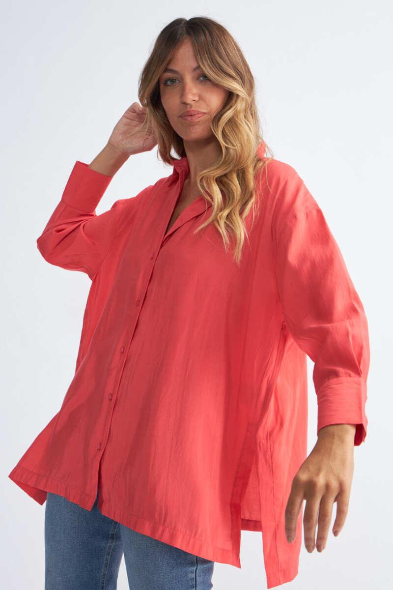 Camisa oversize Rosa