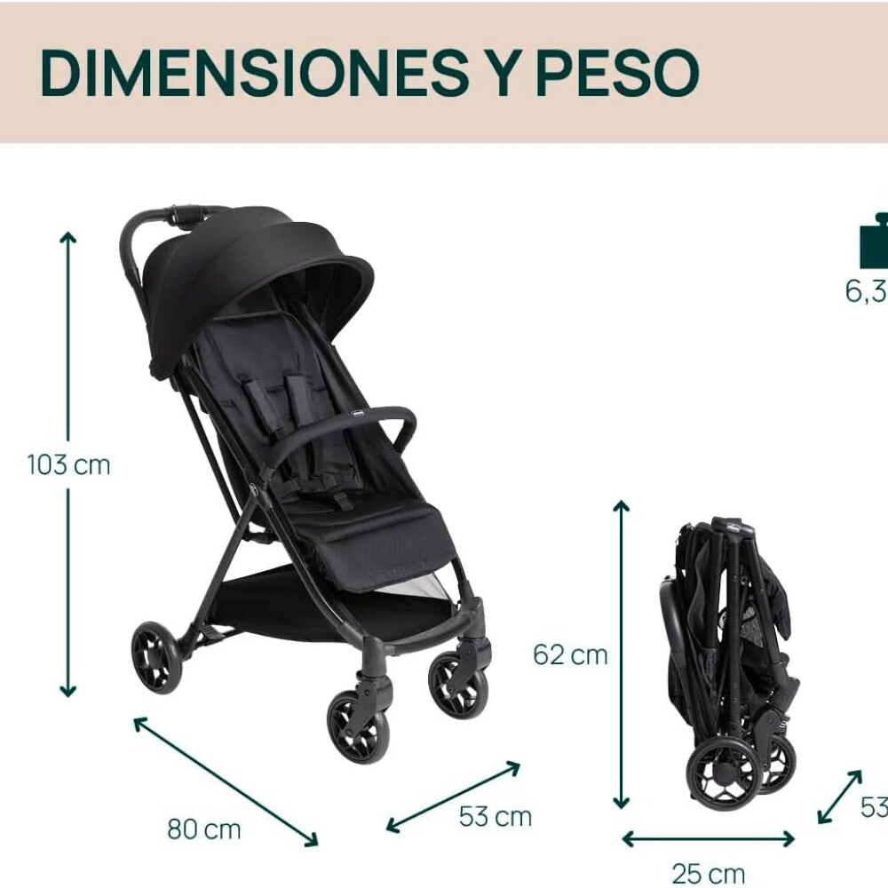 Coche compacto URBINO CHICCO negro