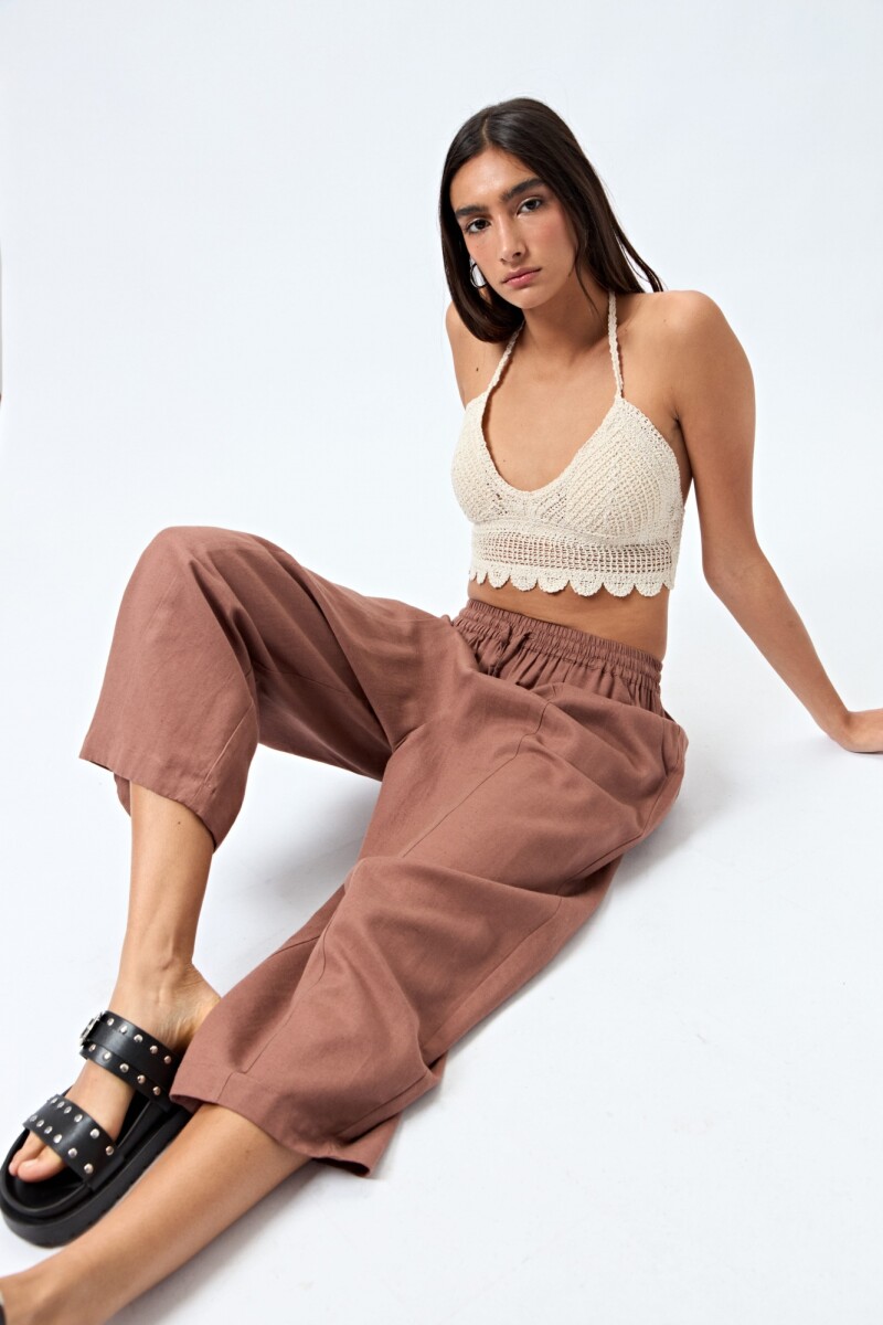 PANTALON FINNIAN Marron