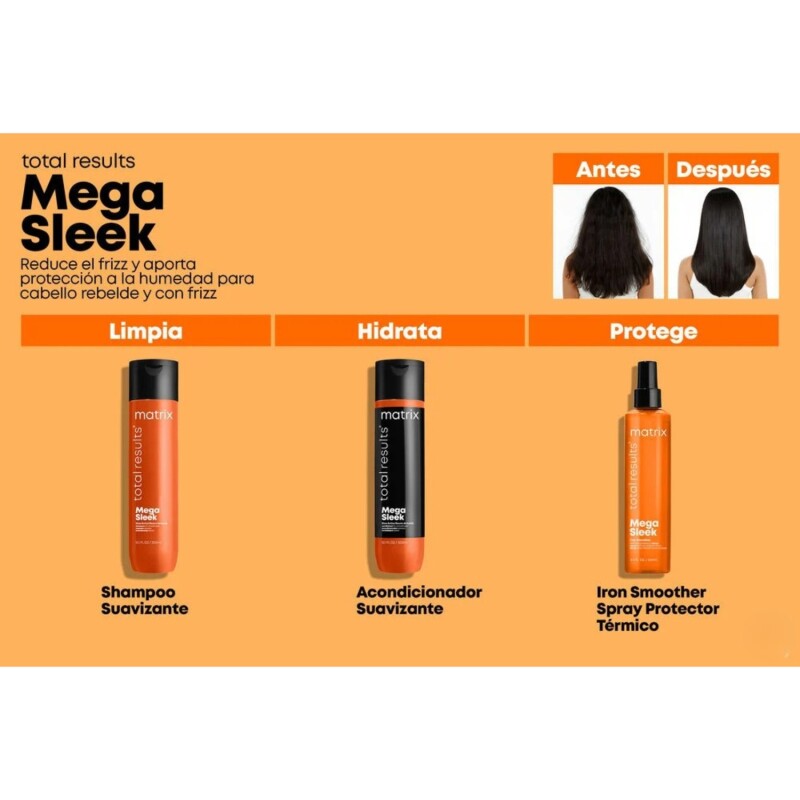 Shampoo Matrix Mega Sleek Anti Frizz 300ml Shampoo Matrix Mega Sleek Anti Frizz 300ml
