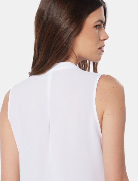 BLUSA MUSCULOSA CON BOTONES Blanco