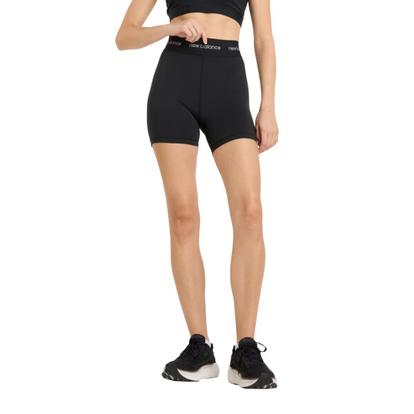 Short New Balance Sleek High Rise Sport de Mujer - WS51182BK Negro