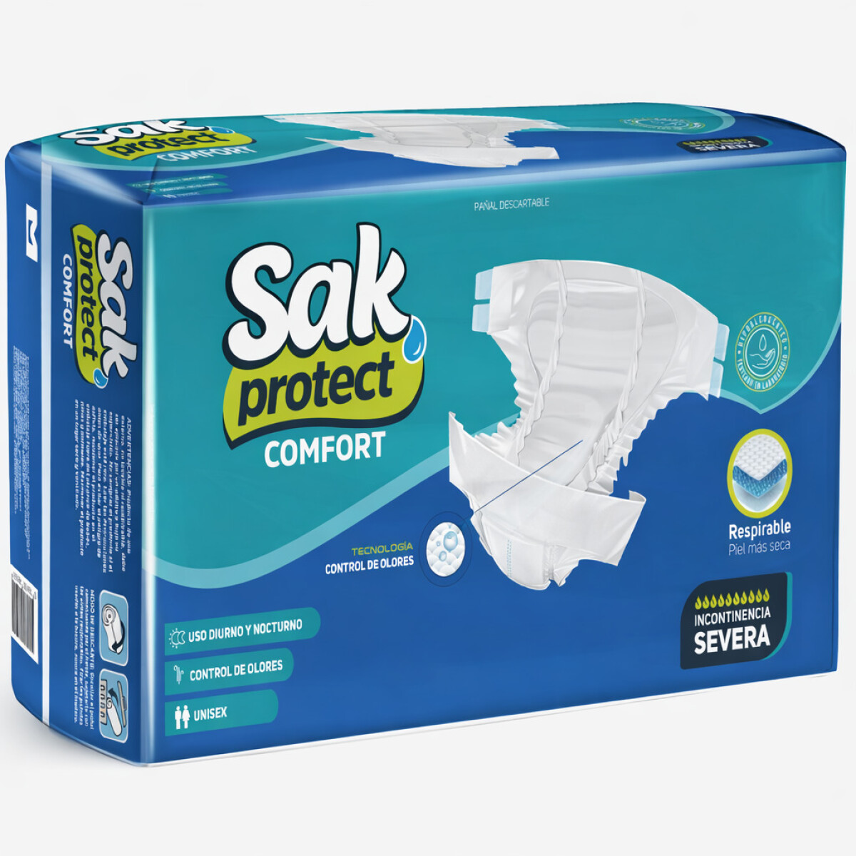 Pañal comfort Sak M - 30 unidades 