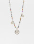 Collares Cortos Bañada en Plata Collar Con Medalla - Plateado