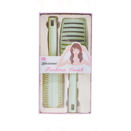 Set De Cepillos Para Cabello Verde