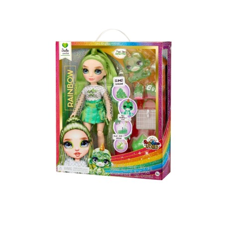 Muñeca Rainbow High Fashion Doll Slime Kit Pet Jade 001