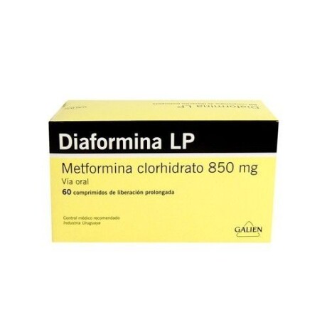 Diaformina LP 850 mg 60 comprimidos Diaformina LP 850 mg 60 comprimidos