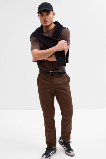 Pantalón Khaki Slim Hombre New Brown661