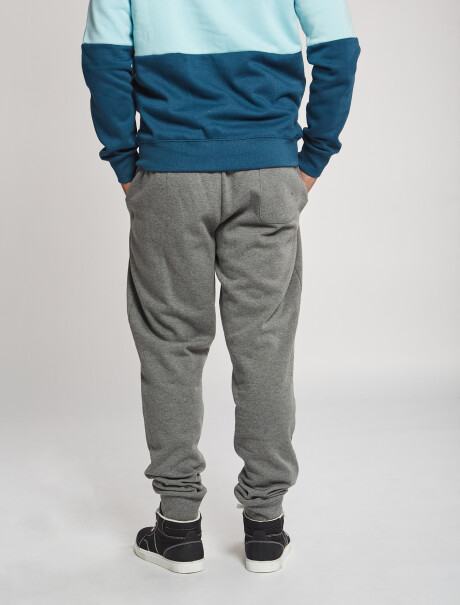 Pantalon felpa gris