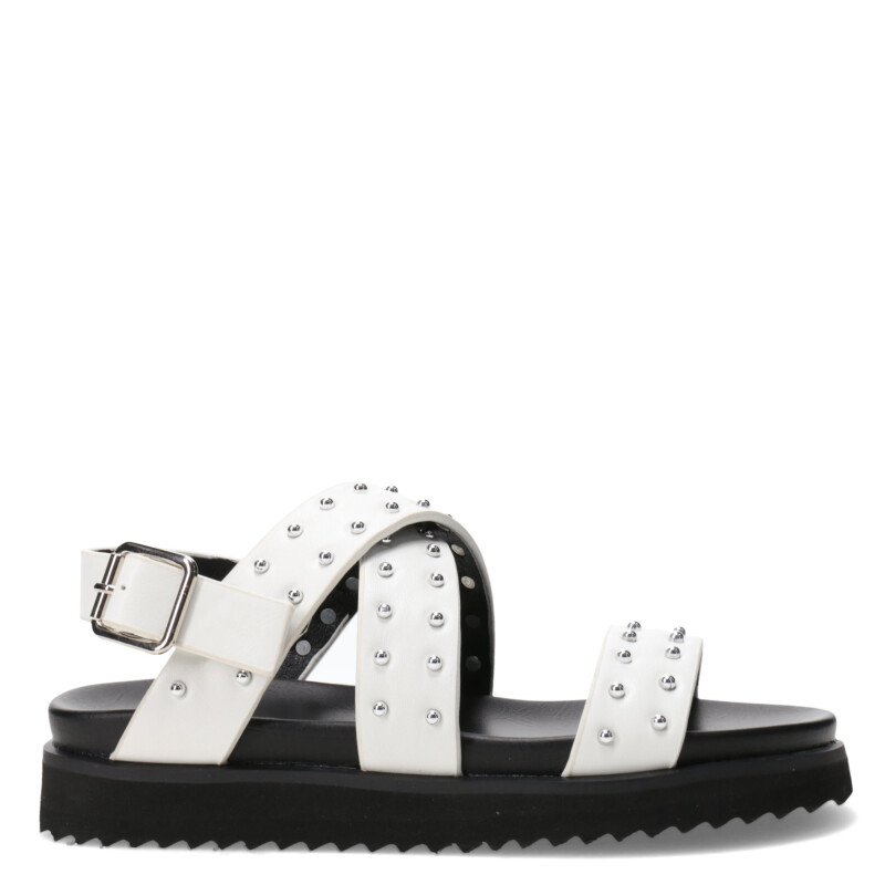 Sandalias de Niña MINI Miss Carol PELLY con tachas Blanco